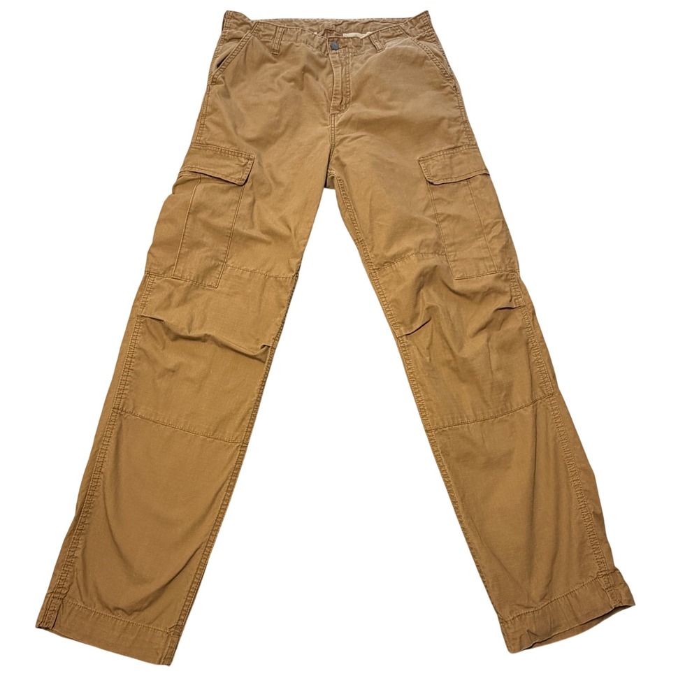 Carhartt WIP Regular Cargo Pant Tan Brown Ripstop Cotton 32 x 32 Mens
